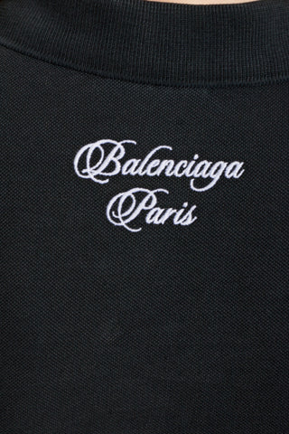 Balenciaga BLACK Cotton polo 5