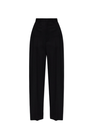Balenciaga BLACK High-waisted wool trousers 1