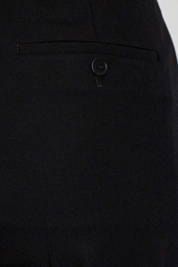 Balenciaga BLACK High-waisted wool trousers 5