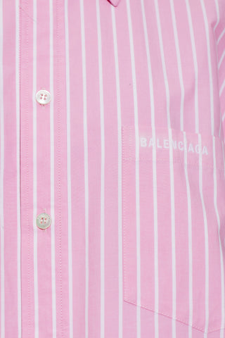 Balenciaga PINK Oversize shirt 5