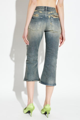 Balenciaga BLUE Jeans with a vintage effect 4