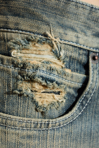 Balenciaga BLUE Jeans with a vintage effect 5