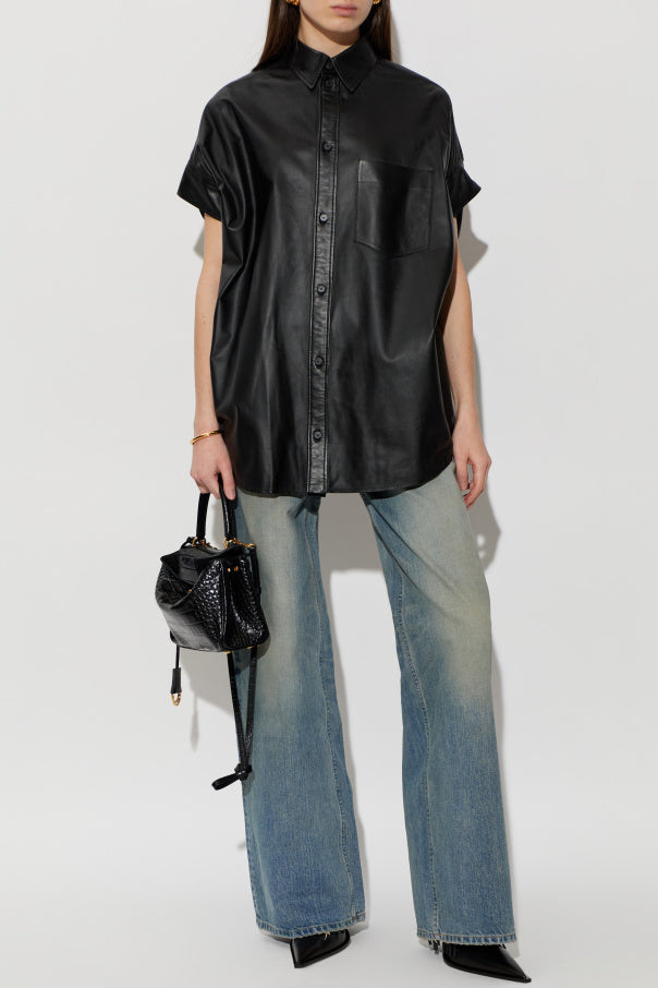 Balenciaga BLUE Wide-leg jeans 2
