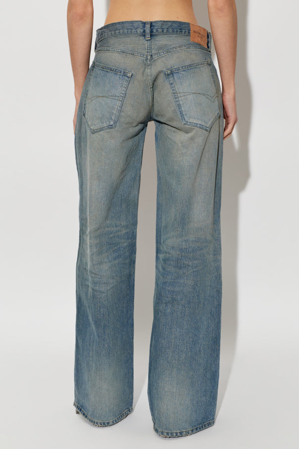 Balenciaga BLUE Wide-leg jeans 4