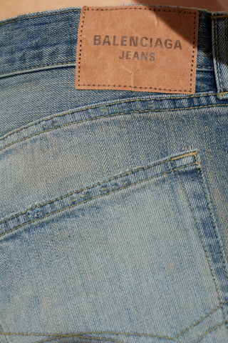Balenciaga BLUE Wide-leg jeans 5