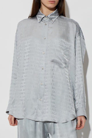 Balenciaga GREY Shirt with monogram 3