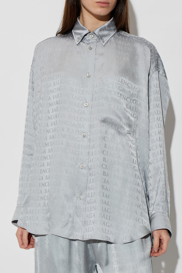 Balenciaga GREY Shirt with monogram 3