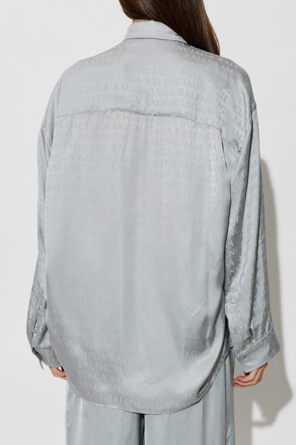 Balenciaga GREY Shirt with monogram 4