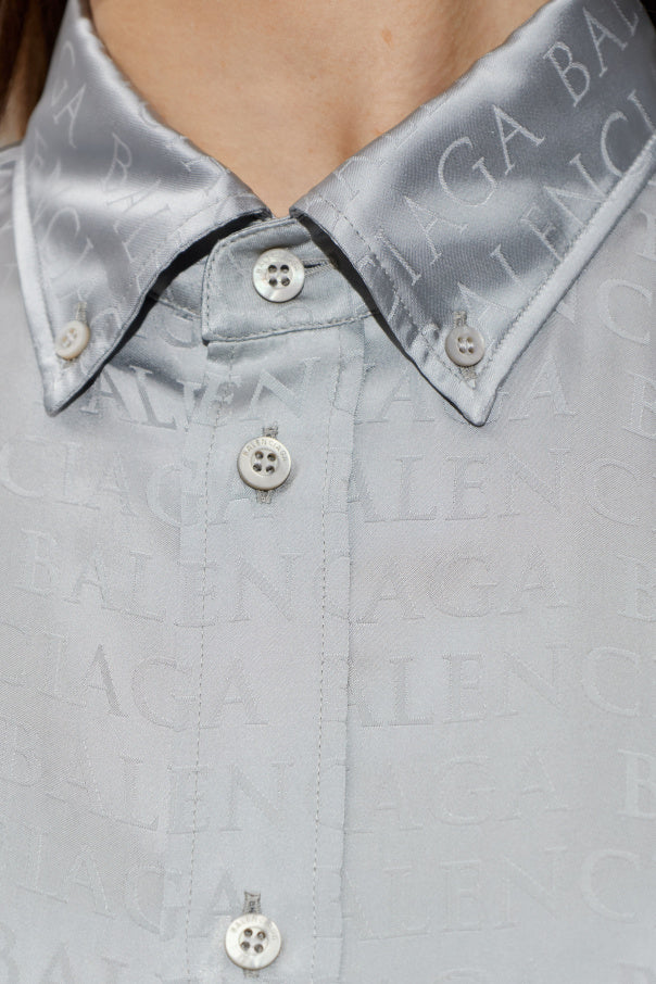 Balenciaga GREY Shirt with monogram 5