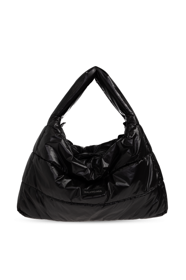Balenciaga BLACK Handbag with logo patch 1