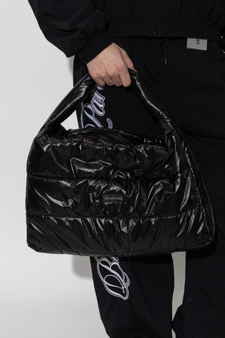 Balenciaga BLACK Handbag with logo patch 2