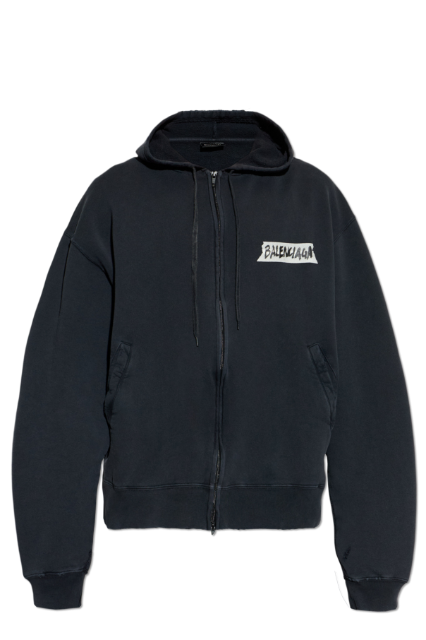 Balenciaga BLACK Sweatshirt with logo 1