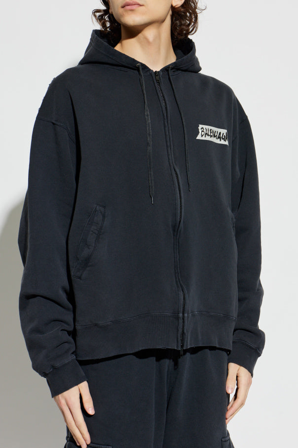 Balenciaga BLACK Sweatshirt with logo 3