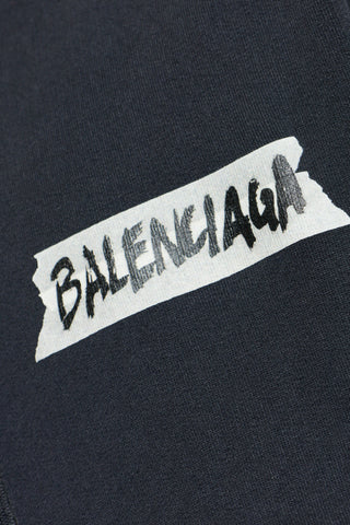 Balenciaga BLACK Sweatshirt with logo 5