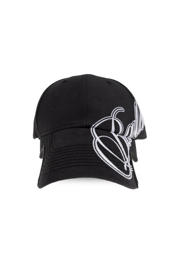 Balenciaga BLACK Baseball cap 1