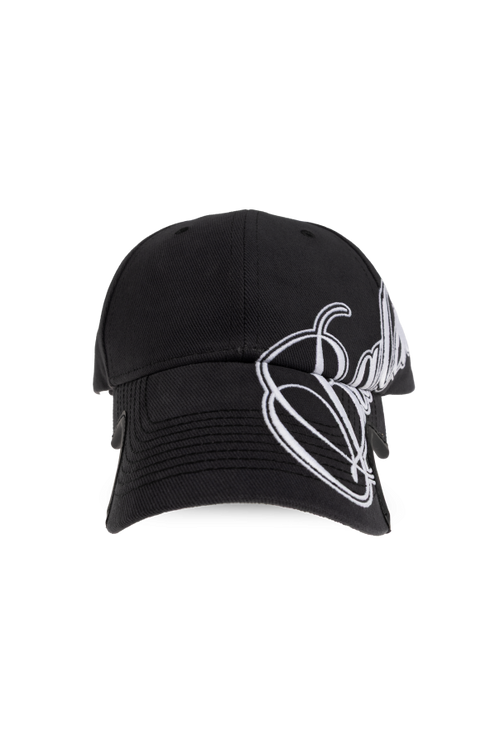 Balenciaga BLACK Baseball cap 1