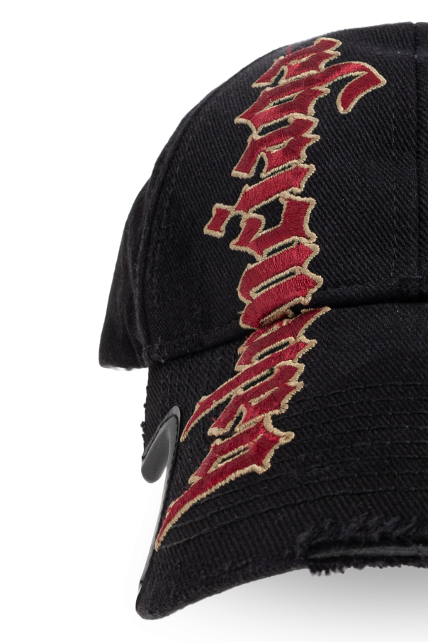 Balenciaga BLACK Baseball cap 4