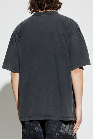 Balenciaga GREY T-shirt with printed logo 4