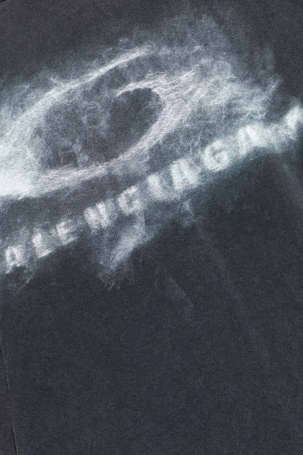Balenciaga GREY T-shirt with printed logo 5