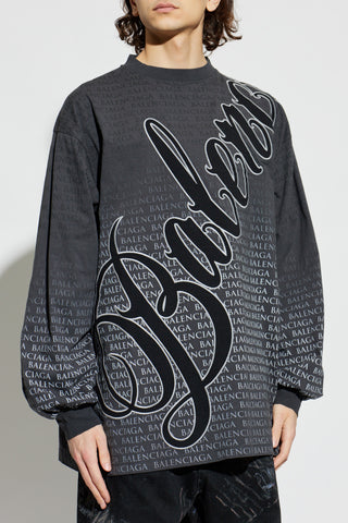 Balenciaga GREY Long-sleeve T-shirt 3