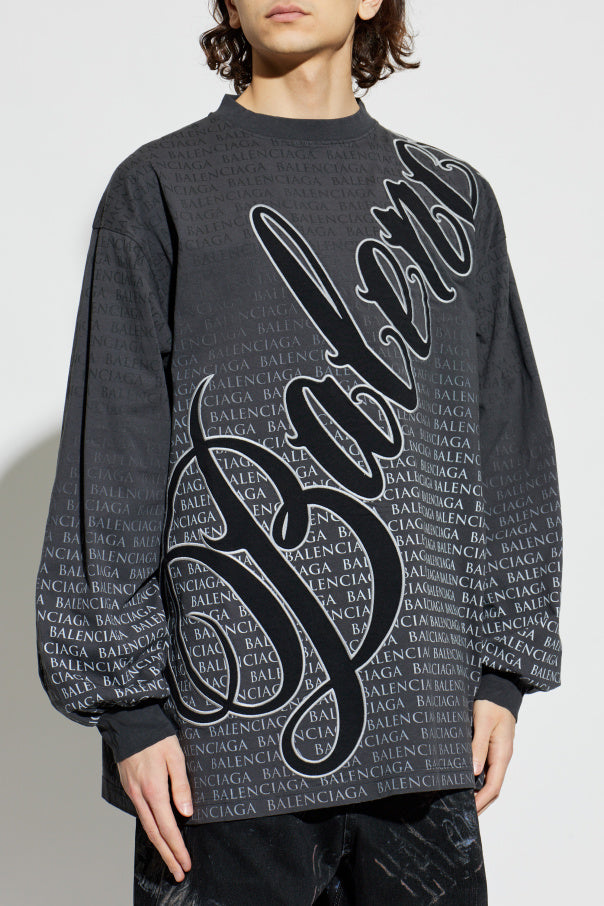 Balenciaga GREY Long-sleeve T-shirt 3
