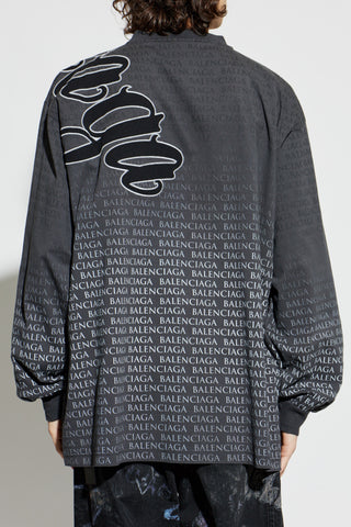 Balenciaga GREY Long-sleeve T-shirt 4