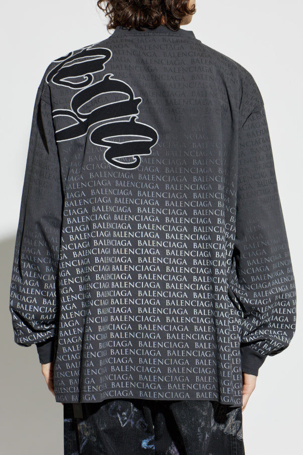 Balenciaga GREY Long-sleeve T-shirt 4