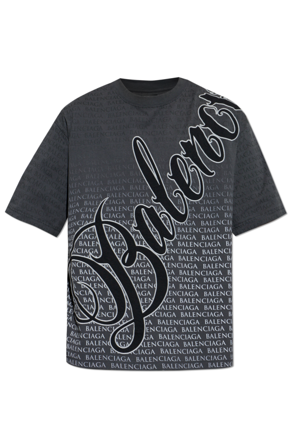 Balenciaga GREY T-shirt with monogram 1