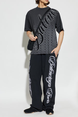Balenciaga GREY T-shirt with monogram 2