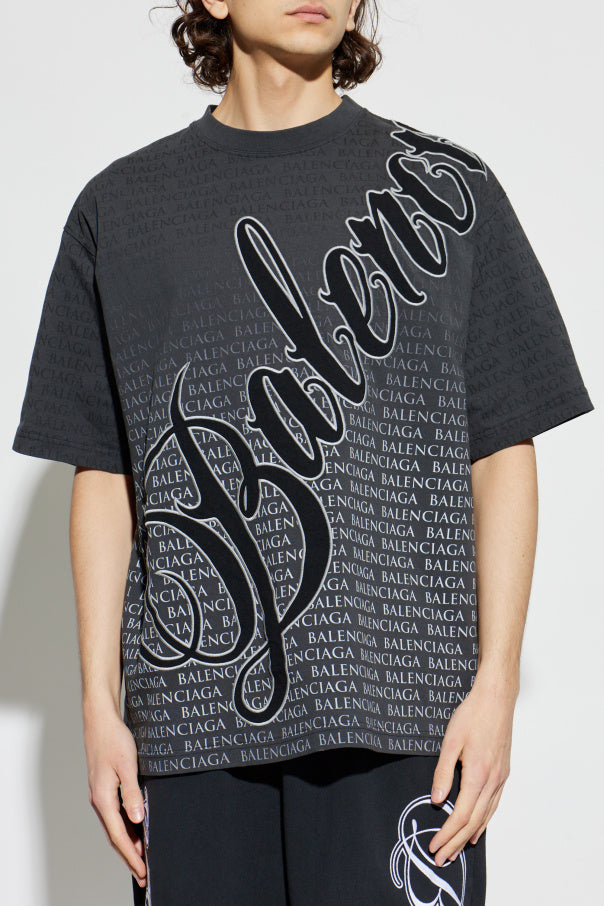 Balenciaga GREY T-shirt with monogram 3