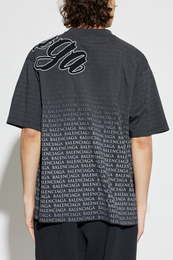 Balenciaga GREY T-shirt with monogram 4