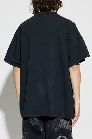 Balenciaga BLACK T-shirt with print 4