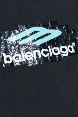 Balenciaga BLACK T-shirt with print 5