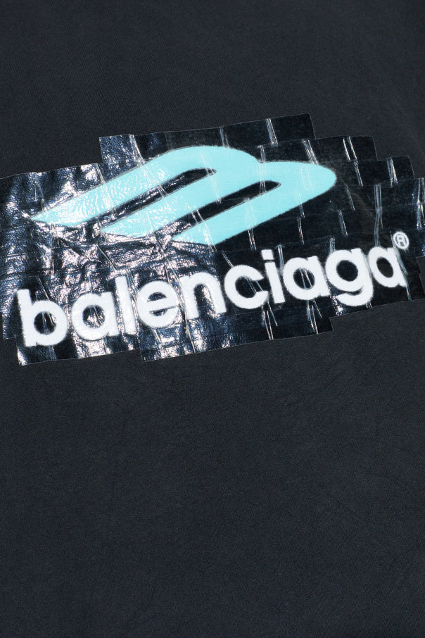 Balenciaga BLACK T-shirt with print 5