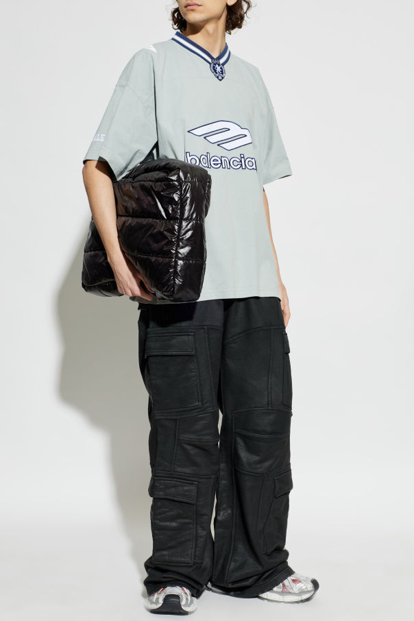 Balenciaga GREY V-neck T-shirt 2