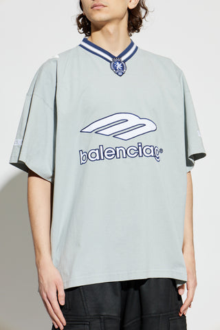 Balenciaga GREY V-neck T-shirt 3