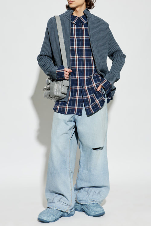 Balenciaga BLUE Wide-leg jeans 2