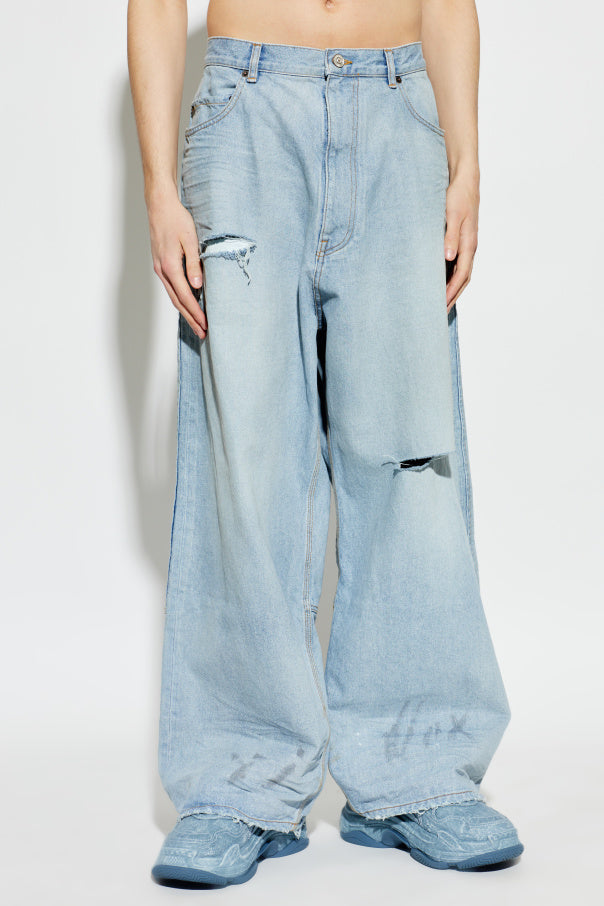 Balenciaga BLUE Wide-leg jeans 3