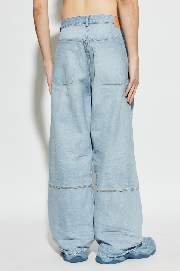 Balenciaga BLUE Wide-leg jeans 4