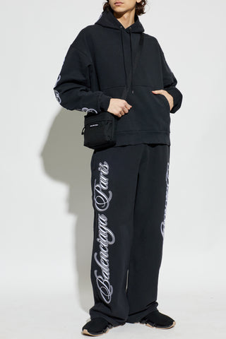 Balenciaga BLACK Sweatpants with straight-leg cuffs 2