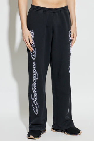 Balenciaga BLACK Sweatpants with straight-leg cuffs 3