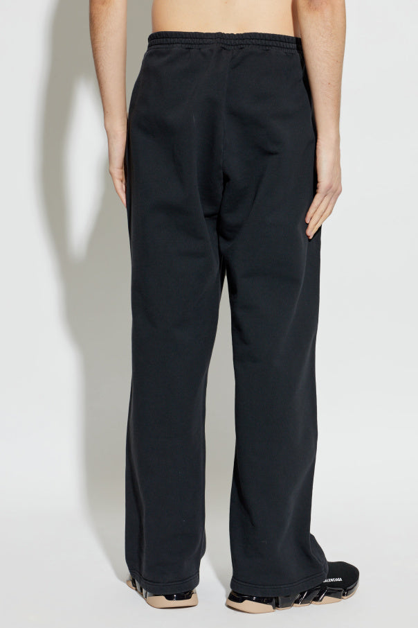 Balenciaga BLACK Sweatpants with straight-leg cuffs 4
