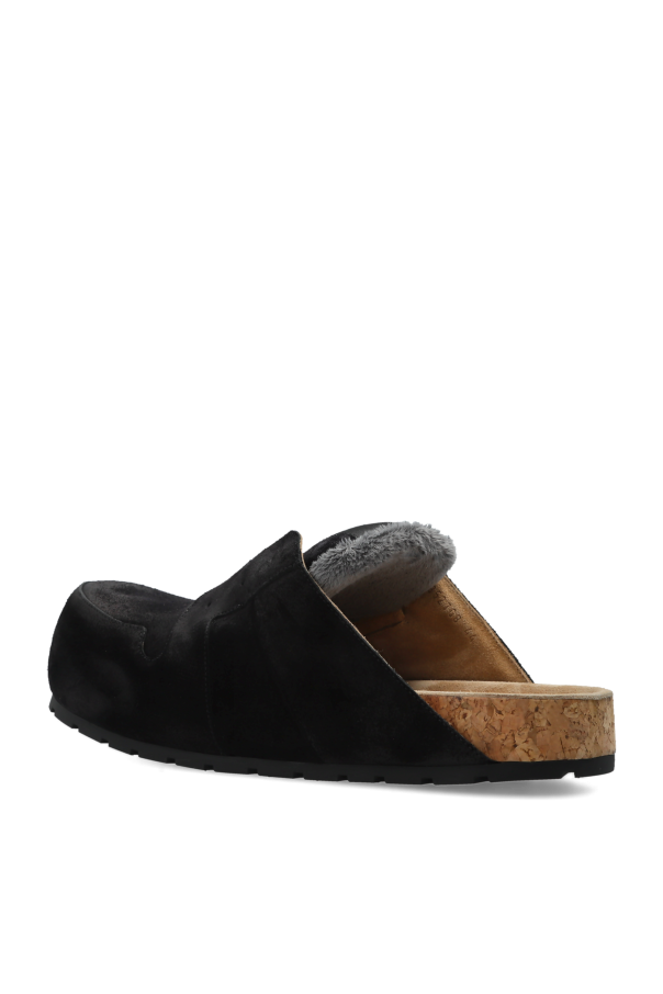 Balenciaga BLACK Suede slides "Dumbo" 5