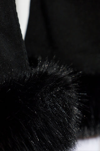 Balenciaga BLACK Jeans with faux fur 5