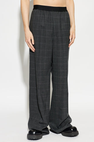 Balenciaga GREY Wool wide-leg trousers 3