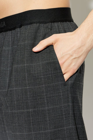 Balenciaga GREY Wool wide-leg trousers 5
