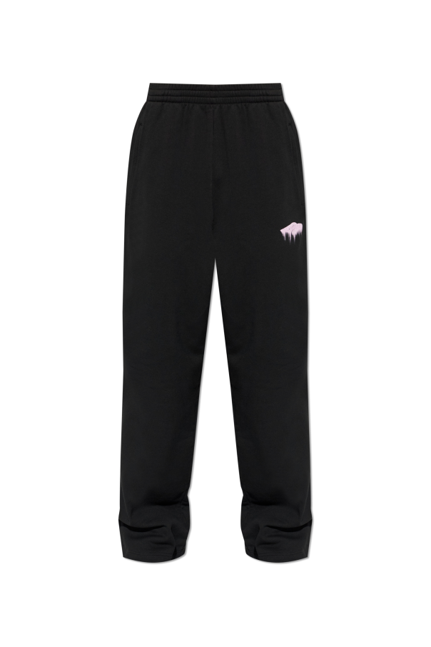 Balenciaga BLACK Wide-leg sweatpants 1