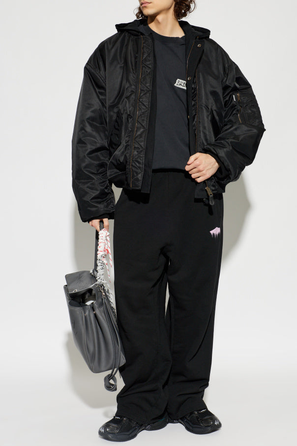 Balenciaga BLACK Wide-leg sweatpants 2