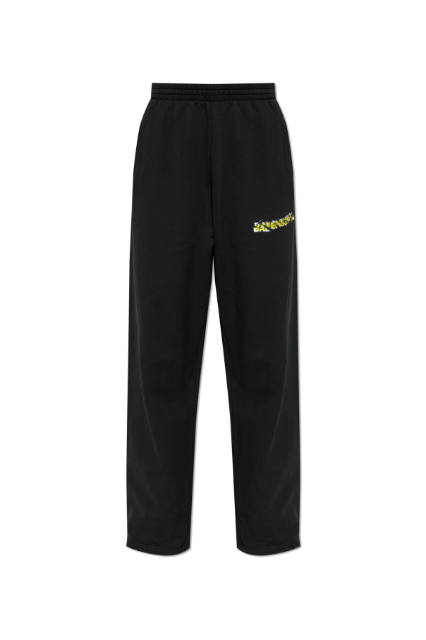 Balenciaga BLACK Wide-leg sweatpants 1
