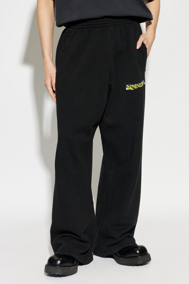 Balenciaga BLACK Wide-leg sweatpants 3